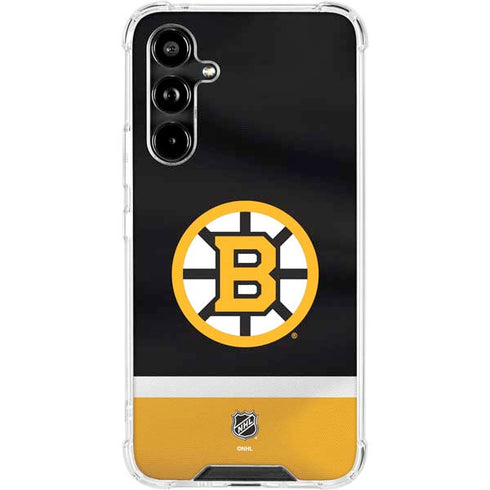 NHL Boston Bruins Jersey Galaxy A54 5G Clear Case