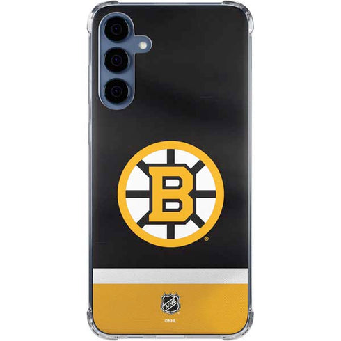 NHL Boston Bruins Jersey Galaxy A55 5G Clear Case