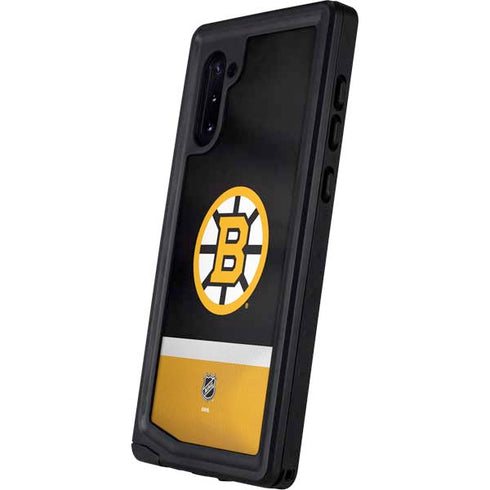 NHL Boston Bruins Jersey Galaxy Note 10 Waterproof Case