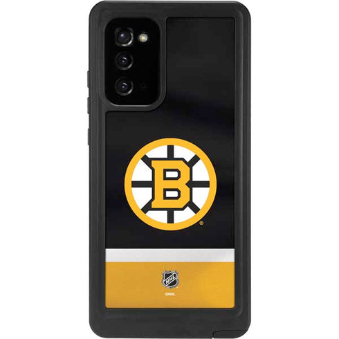 NHL Boston Bruins Jersey Galaxy Note20 5G Waterproof Case