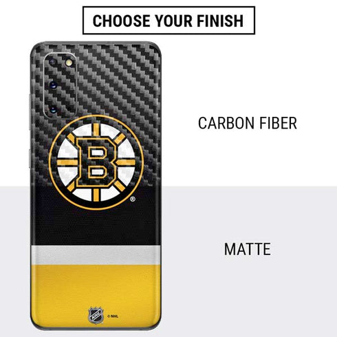 NHL Boston Bruins Jersey Galaxy S20 Skin
