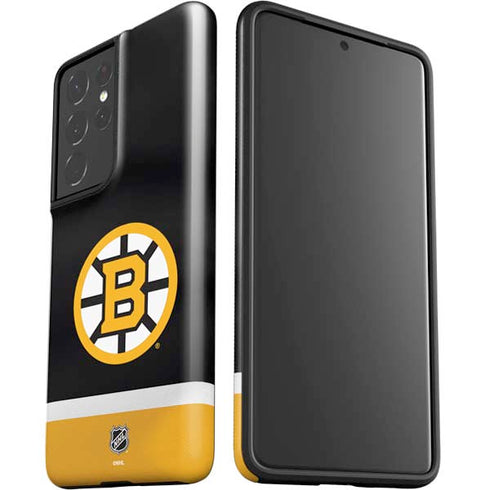 NHL Boston Bruins Jersey Galaxy S21 Ultra 5G Pro Case