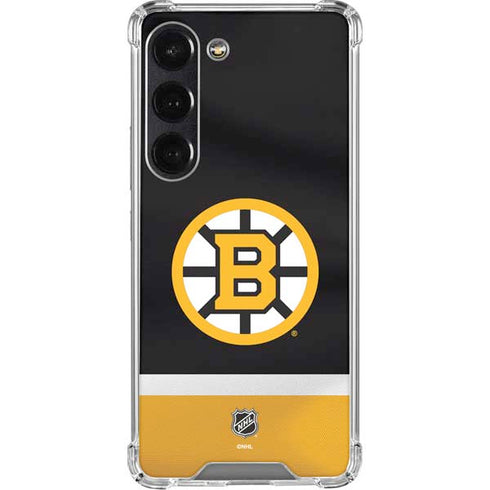 NHL Boston Bruins Jersey Galaxy S23 Clear Case