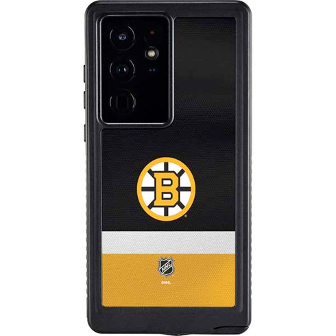 NHL Boston Bruins Jersey Galaxy S24 Ultra Waterproof Case