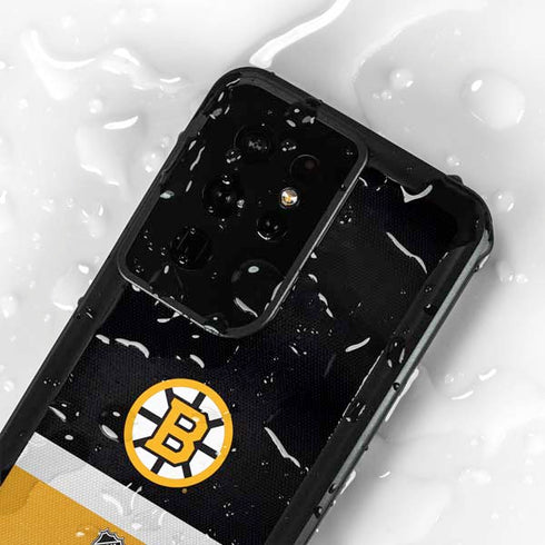 NHL Boston Bruins Jersey Galaxy S24 Ultra Waterproof Case