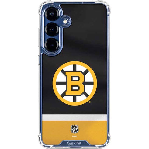 NHL Boston Bruins Jersey Galaxy S25 Clear Case