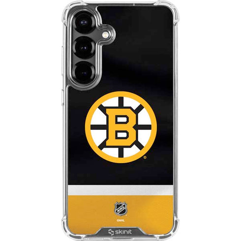NHL Boston Bruins Jersey Galaxy S26 Clear Case