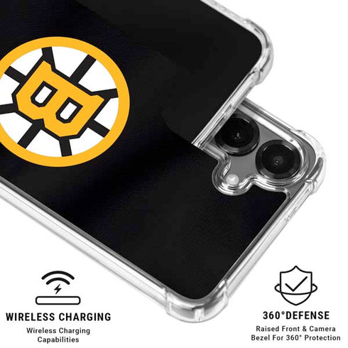 NHL Boston Bruins Jersey Galaxy S26 Clear Case