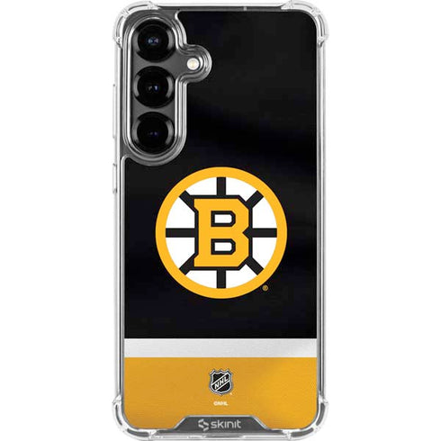 NHL Boston Bruins Jersey Galaxy S26 Plus Clear Case