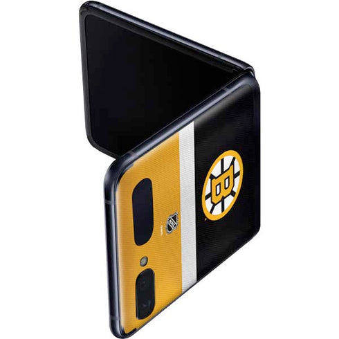 NHL Boston Bruins Jersey Galaxy Z Flip Skin