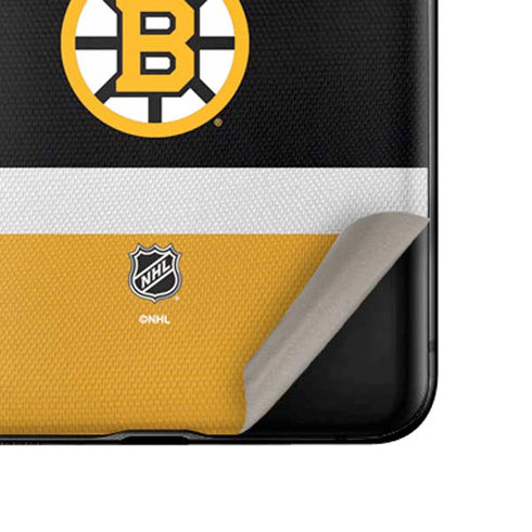 NHL Boston Bruins Jersey Galaxy Z Flip Skin