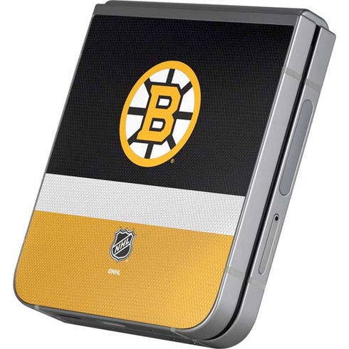 NHL Boston Bruins Jersey Galaxy Z Flip6 Skin