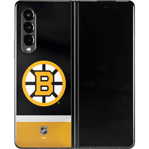 NHL Boston Bruins Jersey Galaxy Z Fold3 5G Skin