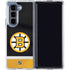 NHL Boston Bruins Jersey Galaxy Z Fold5 5G Clear Case