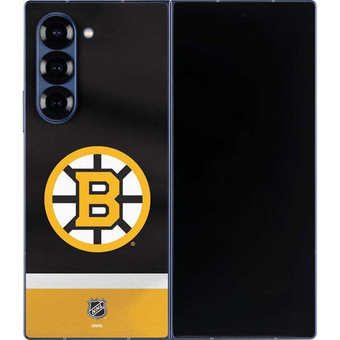 NHL Boston Bruins Jersey Galaxy Z Fold6 Skin