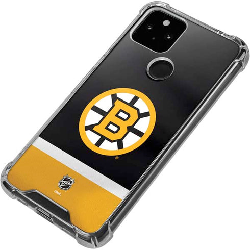 NHL Boston Bruins Jersey Google Pixel 4a 5G Clear Case