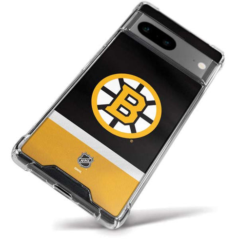 NHL Boston Bruins Jersey Google Pixel 8a Clear Case