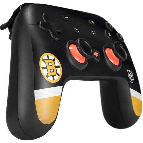 NHL Boston Bruins Jersey Google Stadia Controller Skin