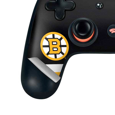 NHL Boston Bruins Jersey Google Stadia Controller Skin
