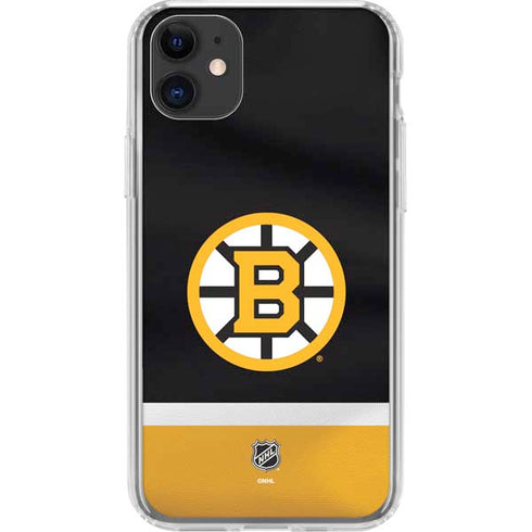 NHL Boston Bruins Jersey iPhone 11 Clear Case