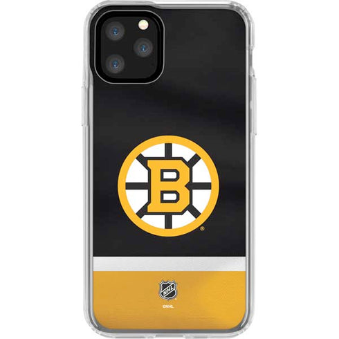 NHL Boston Bruins Jersey iPhone 11 Pro Clear Case