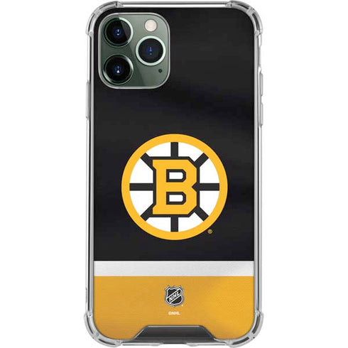 NHL Boston Bruins Jersey iPhone 11 Pro Max Clear Case