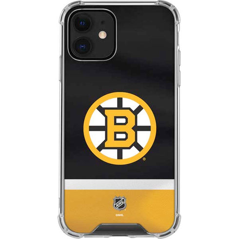 NHL Boston Bruins Jersey iPhone 12 Clear Case