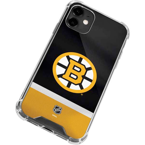 NHL Boston Bruins Jersey iPhone 12 Clear Case