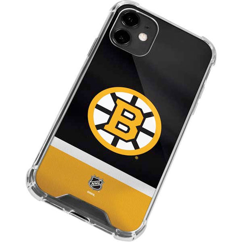 NHL Boston Bruins Jersey iPhone 12 Mini Clear Case