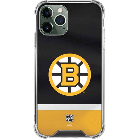 NHL Boston Bruins Jersey iPhone 12 Pro Clear Case