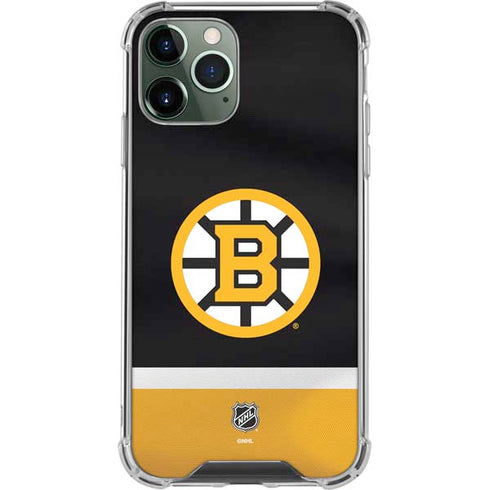 NHL Boston Bruins Jersey iPhone 12 Pro Max Clear Case