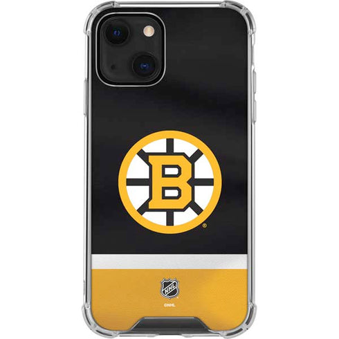 NHL Boston Bruins Jersey iPhone 13 Mini Clear Case