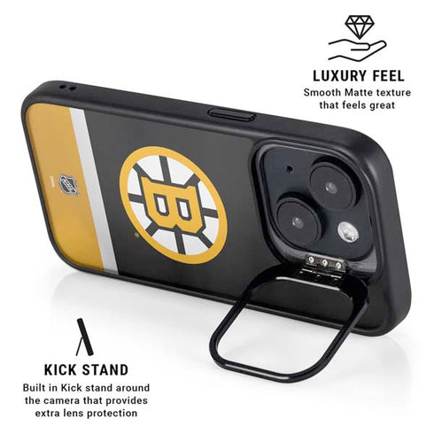 NHL Boston Bruins Jersey iPhone 14 Plus Kickstand Case