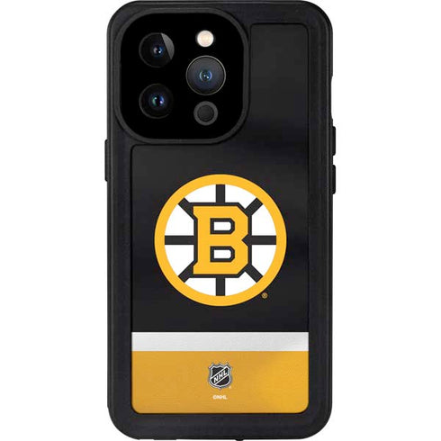 NHL Boston Bruins Jersey iPhone 14 Pro Waterproof Case