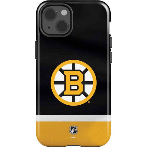 NHL Boston Bruins Jersey iPhone 15 Plus Impact Case