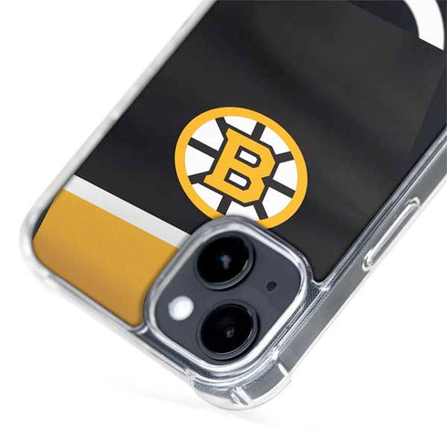 NHL Boston Bruins Jersey iPhone 15 Plus MagSafe Case