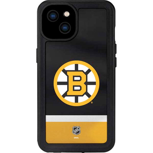 NHL Boston Bruins Jersey iPhone 15 Plus Waterproof Case