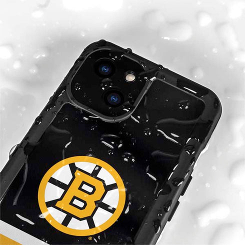 NHL Boston Bruins Jersey iPhone 15 Plus Waterproof Case