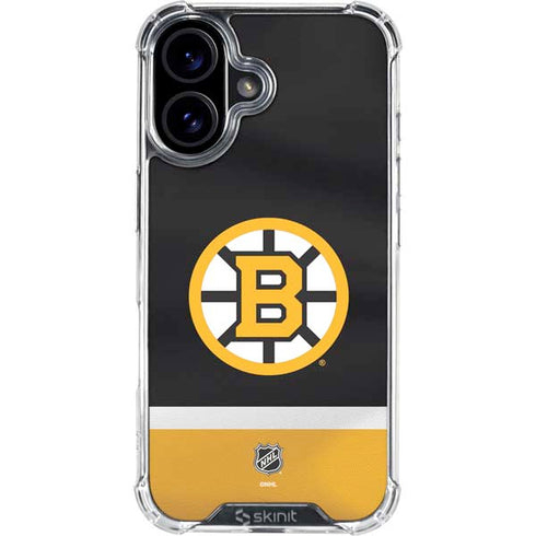 NHL Boston Bruins Jersey iPhone 16 Clear Case