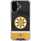 NHL Boston Bruins Jersey iPhone 16 Plus Clear Case