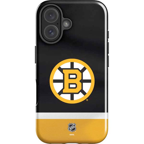 NHL Boston Bruins Jersey iPhone 16 Plus Impact Case