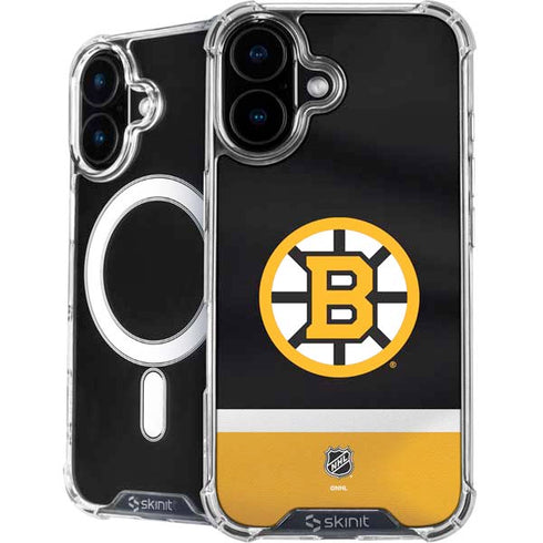 NHL Boston Bruins Jersey iPhone 16 Plus MagSafe Case