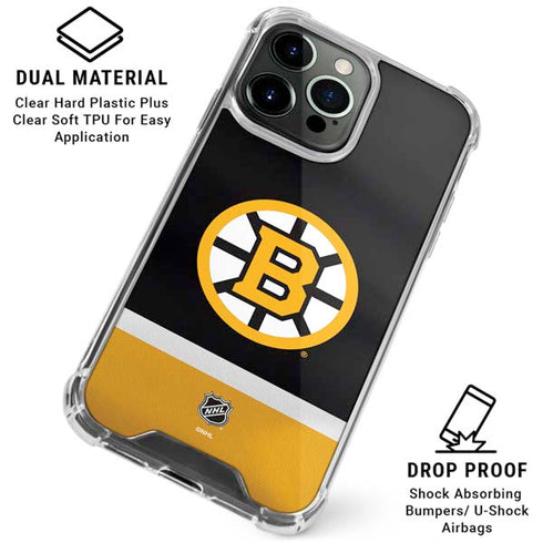 NHL Boston Bruins Jersey iPhone 16 Pro Clear Case