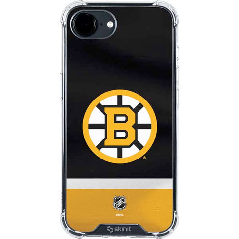 NHL Boston Bruins Jersey iPhone 16e Clear Case