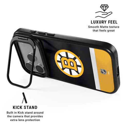 NHL Boston Bruins Jersey iPhone 17 Pro Kickstand Case