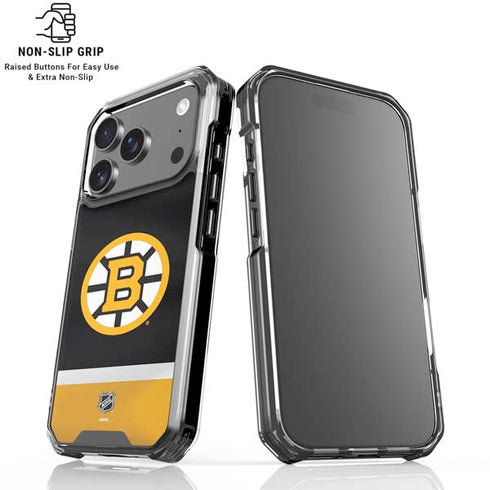 NHL Boston Bruins Jersey iPhone 17 Pro Max Clear Case