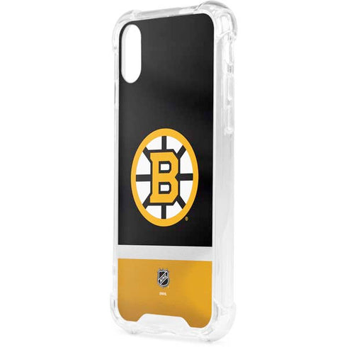 NHL Boston Bruins Jersey iPhone XS Clear Case