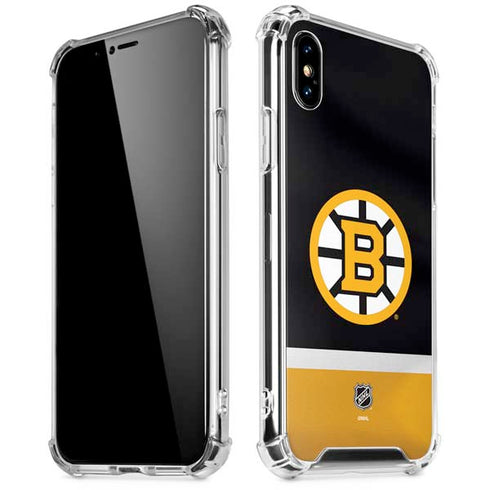 NHL Boston Bruins Jersey iPhone XS Max Clear Case