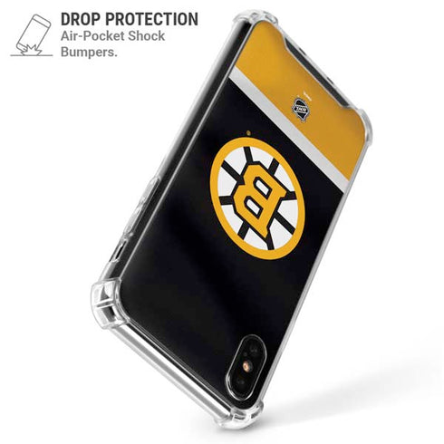 NHL Boston Bruins Jersey iPhone XS Max Clear Case