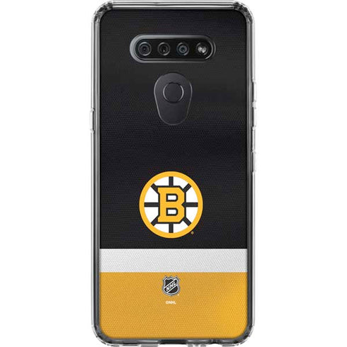 NHL Boston Bruins Jersey LG K51/Q51 Clear Case
